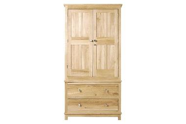 Arendel wooden 2 drawer wardrobe