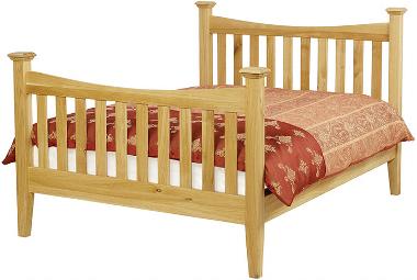 Arundel solid oak bed frame by Charles Edwards