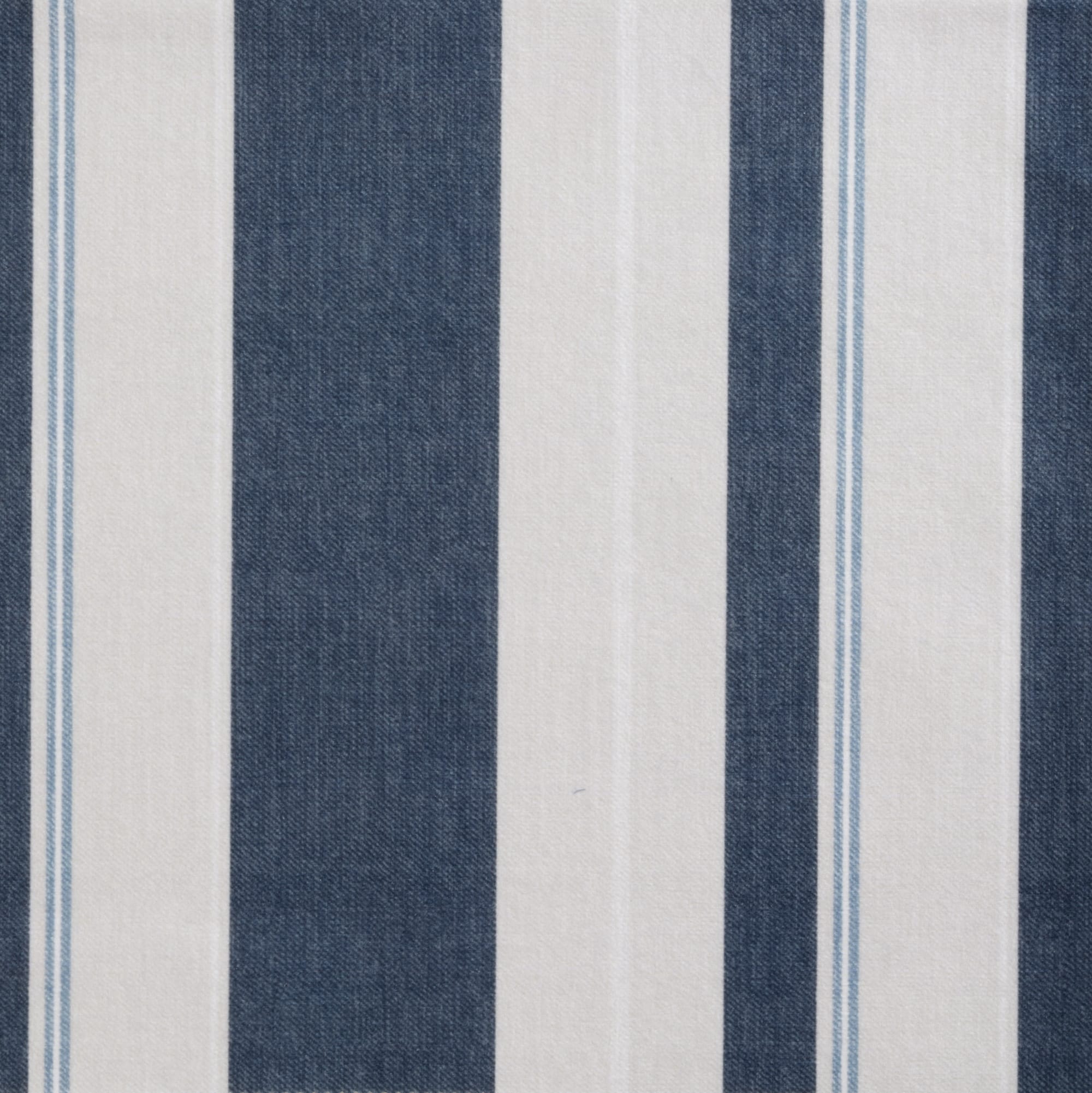 Cristina Marrone navy and white stripe designer fabric